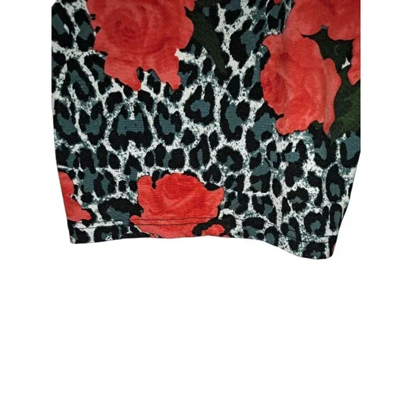 Lot of 2 Bobbie & Brooks Womens Sleepwear Pants S Red Rose Leopard Print Lounge - Picture 14 of 15